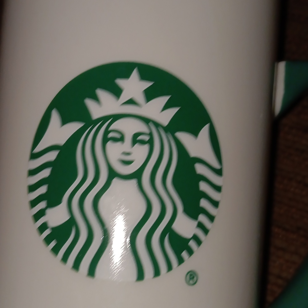 Starbucks Classic Logo Mug ■ Green Handle - Picture 4 of 6